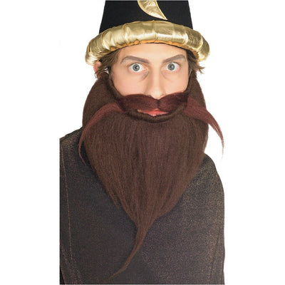 brown beard and moustache
