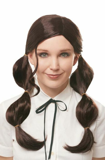 Brown Bubble Pigtail Wig from Costume Culture