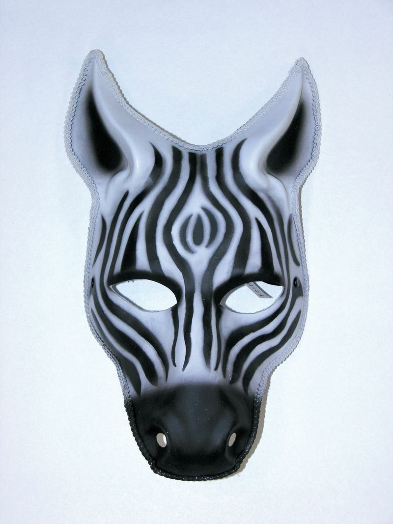 zebra plastic mask