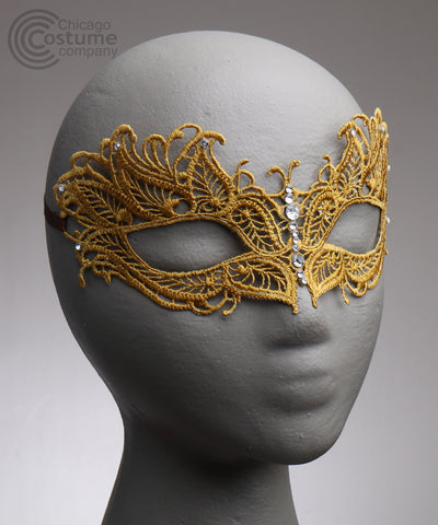 Saddi Fabric Eye Mask-Gold