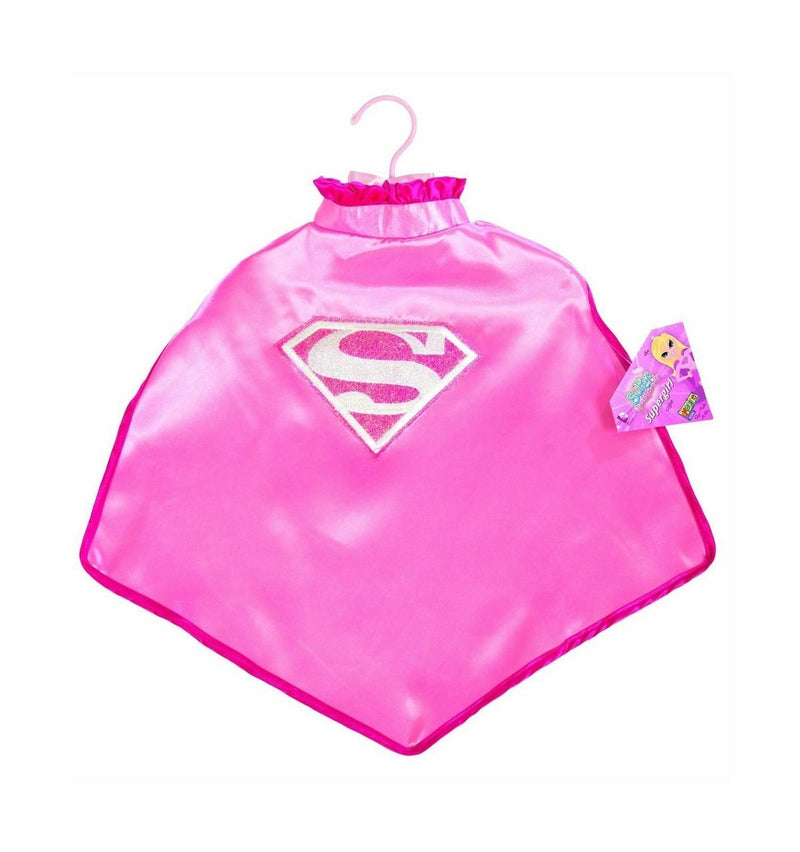 Supergirl Toddler Glitter Cape With Collar