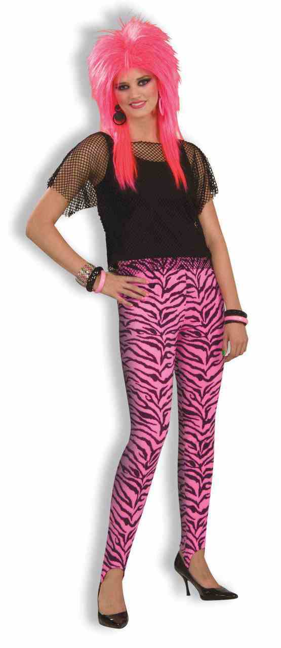 Pink Zebra Stirrup Pants