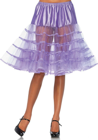 lavender knee length petticoat
