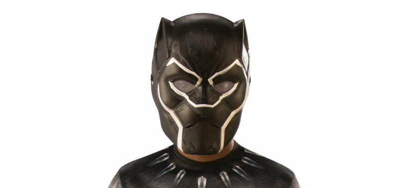 Black panther child 1/2 mask (plastic)