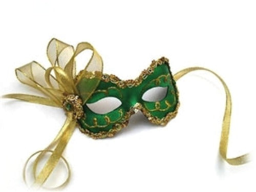 Angelina Eye Mask Green/Gold
