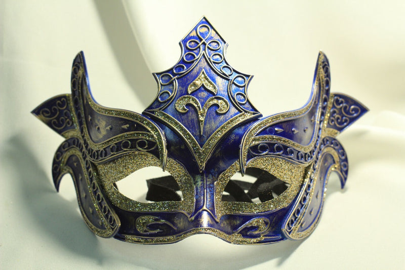 Carnival Prince Eye Mask-Blue