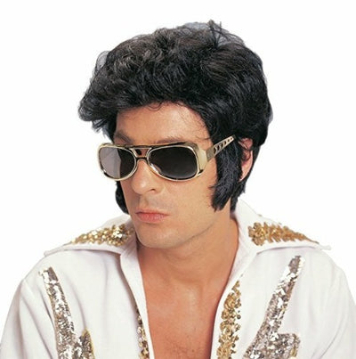 Black Greaser/Elvis Wig Adult size Costume Culture wig