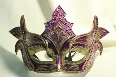 Carnival Prince Eye Mask-Violet