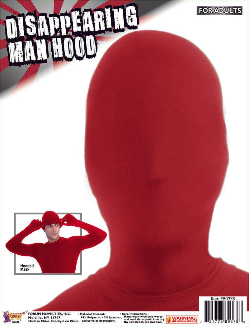 red morph suit mask hood