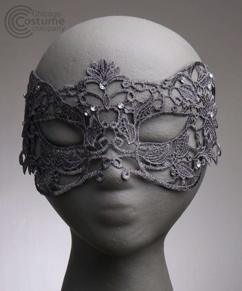 Viola Fabric Eye Mask-Silver