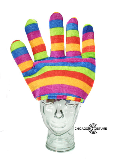 Multi-Colored Giant Hand Hat
