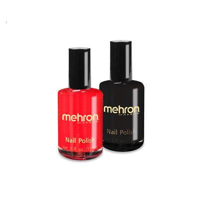red and black mehron nail polish