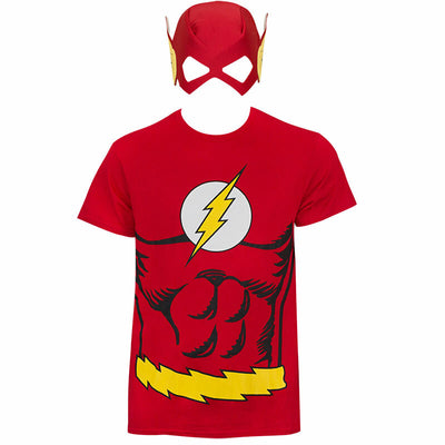 The Flash Adult T-Shirt & Mask Set