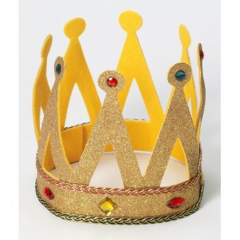 Royal King Crown with Gold Glitter