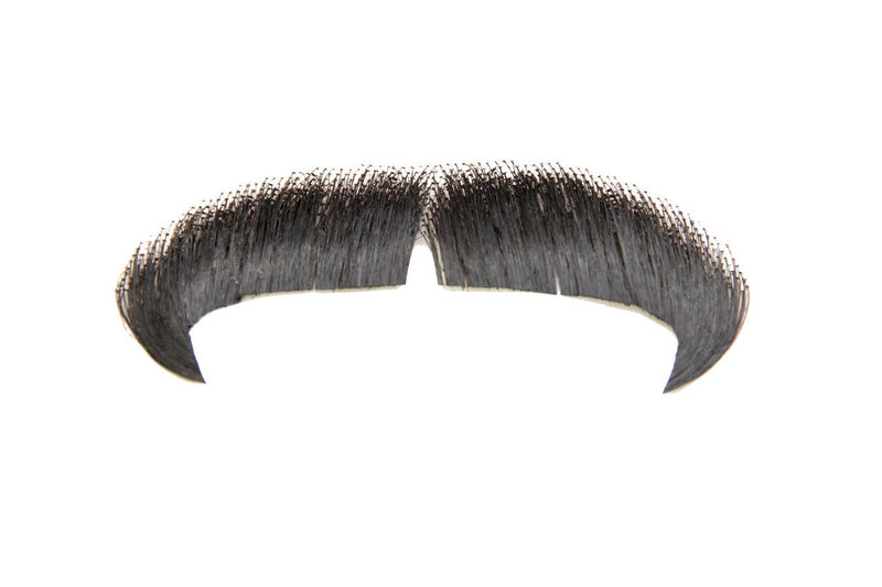 dark grey winchester moustache