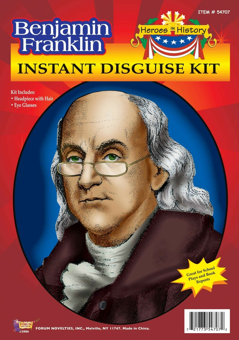 Heroes in History: Benjamin Franklin Instant Disguise Kit