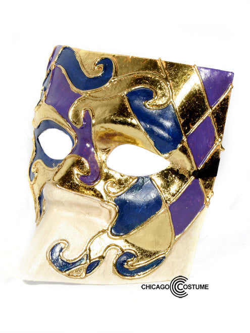 Etruscan Mask Purple-Blue