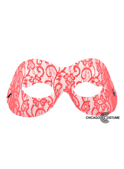 Naomi Lace Mask Red
