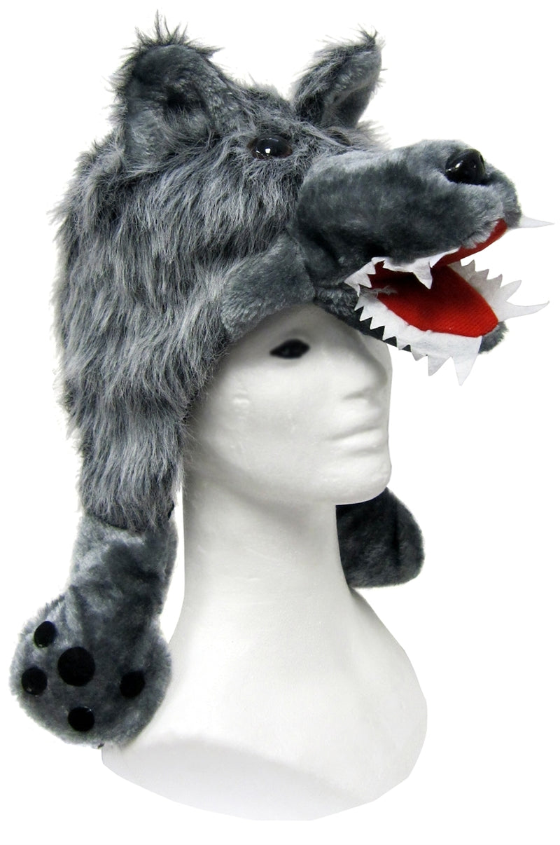 Plush Wolf Hat