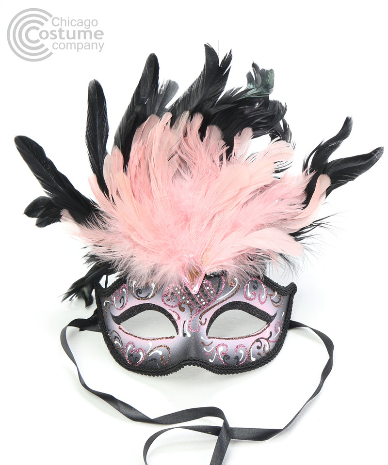 Emma Mask with Feather