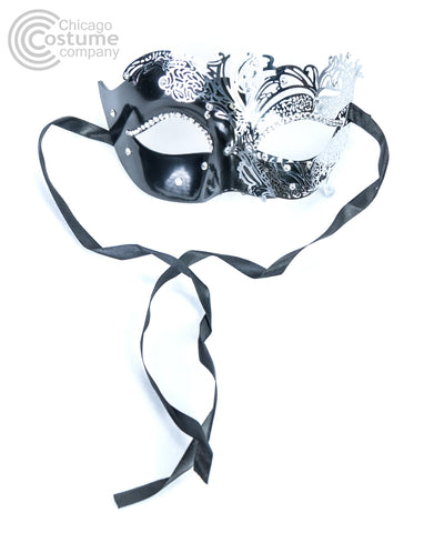 Shaylena Eye Mask-Black/Silver