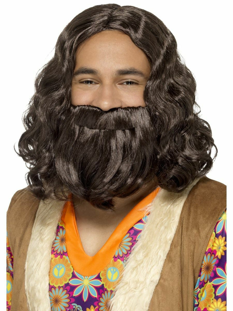 Hippie Wig & Beard Set