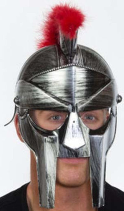 Silver Roman Centurion Helmet