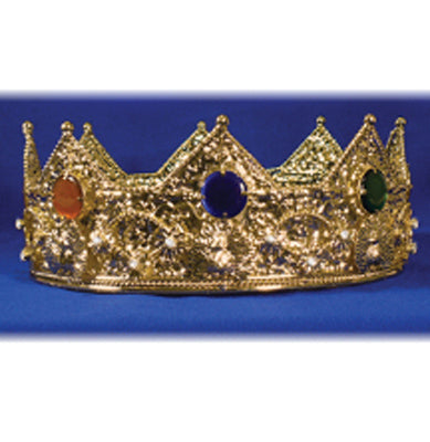 Gold Crown with Round Stones