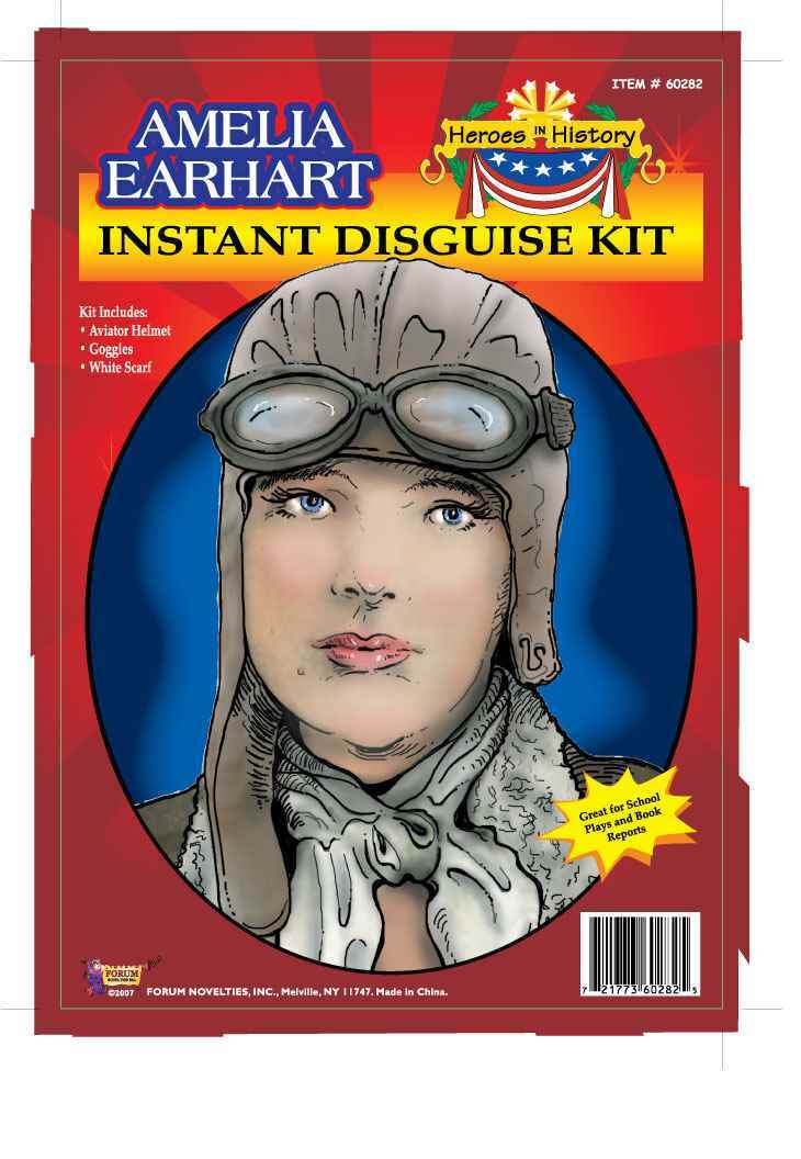 Heroes in History: Amelia Earhart Instant Disguise Kit 