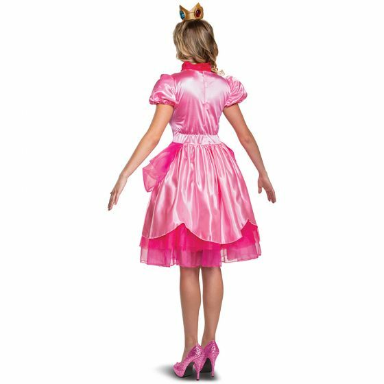 princess peach adult dress Princess Peach Deluxe Adult Costume