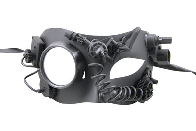 Hydra Steampunk Mask - Black
