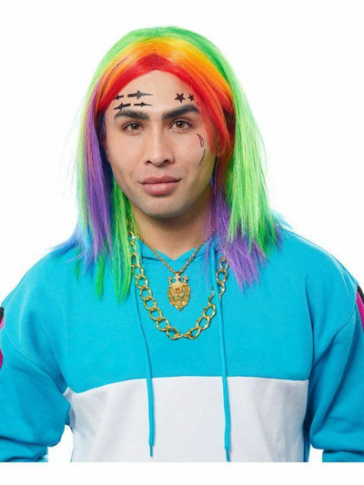 Adult Unisex Rainbow Wig