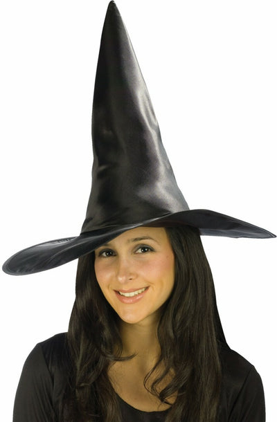 Tall Satin Witch Hat