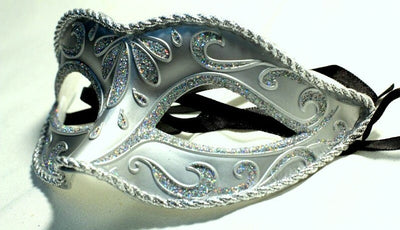 Petite Party Eye Mask-Silver