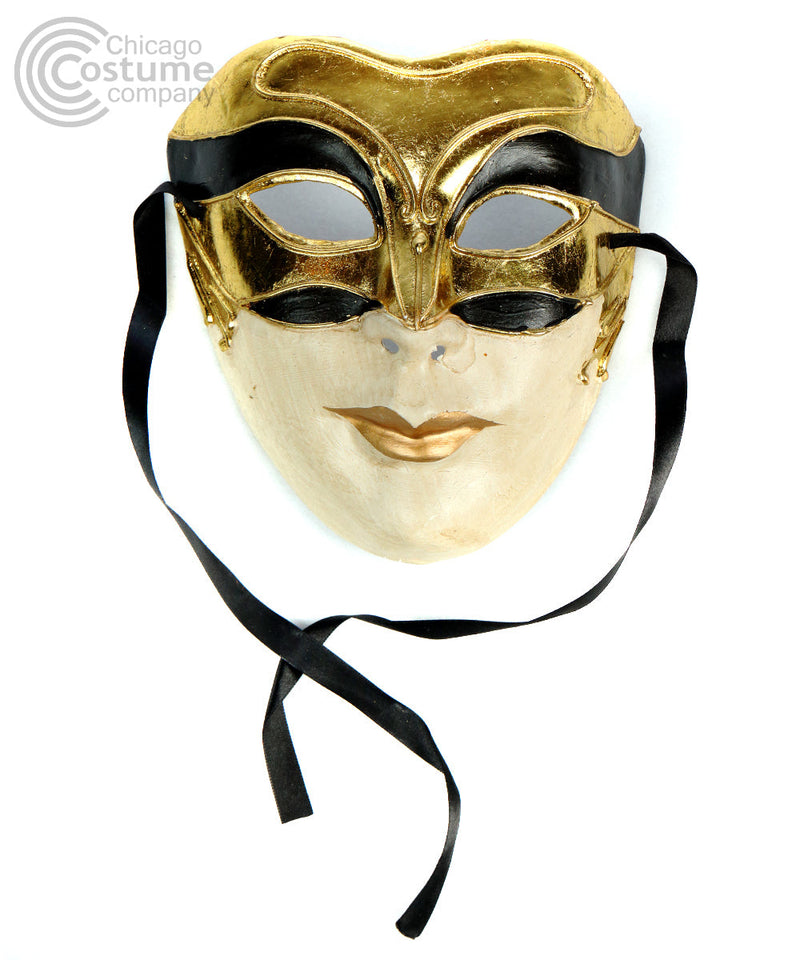 Paradoxum Full Face Mask-Gold and Black