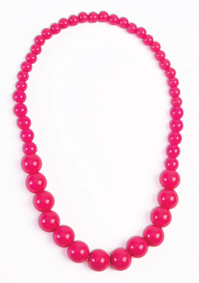 Pop Art Pearl Necklace-Pink