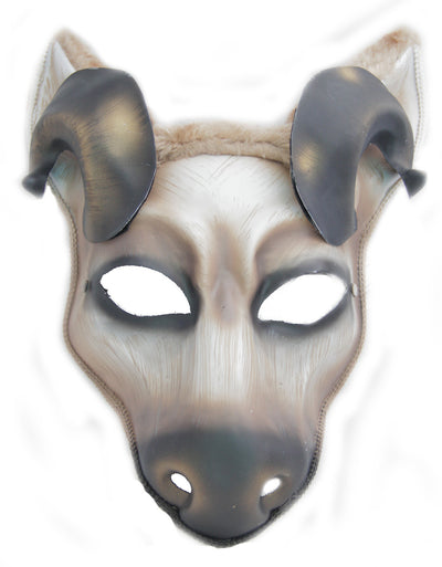 furry plastic ram mask