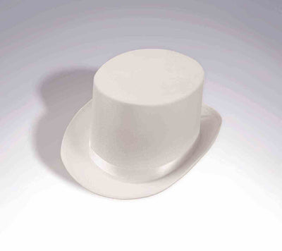 White Masquerade Ball Top Hat