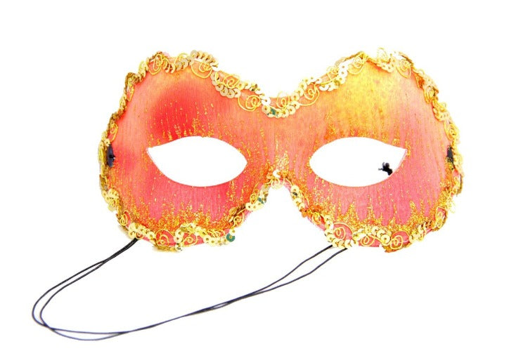Ignite Eye Mask - Coral Color with Black Elastic Band