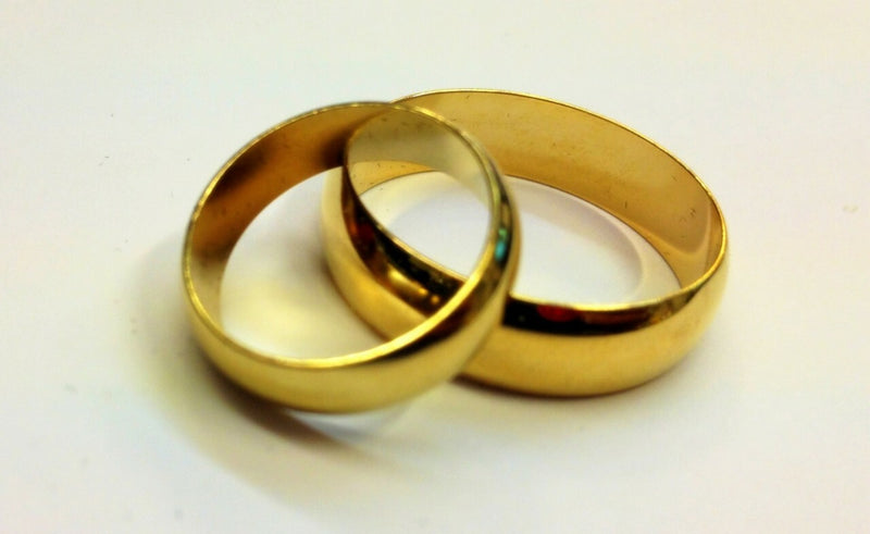 14K Gold Plated Wedding Bands