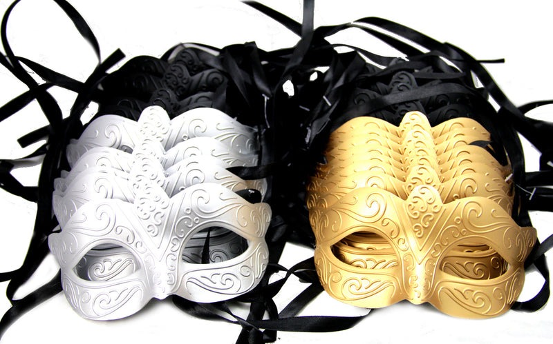 Assorted Color Party Masks- 24 Piece Set