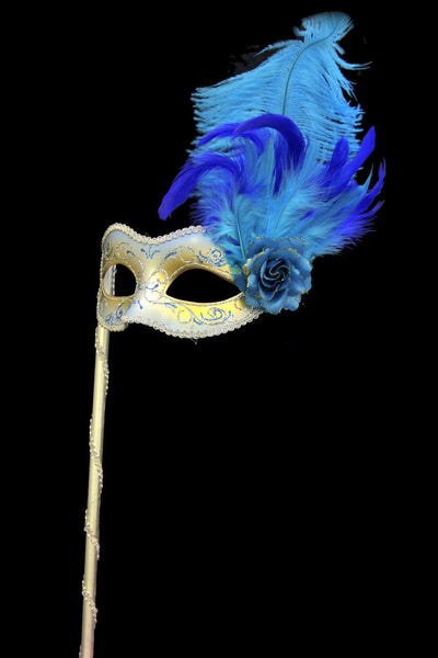Galena Eye Mask with stick-Blue