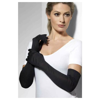 Long Black Fever Gloves