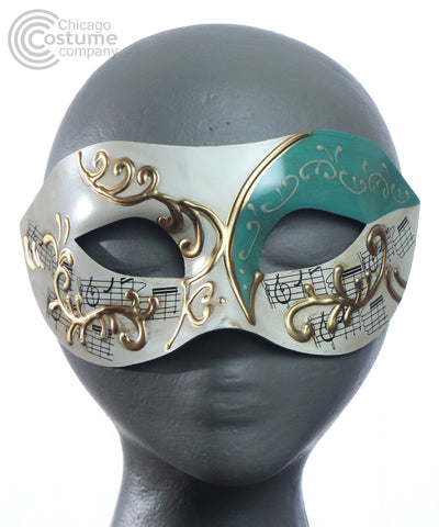 Acacius Eye Mask Green Music Notation
