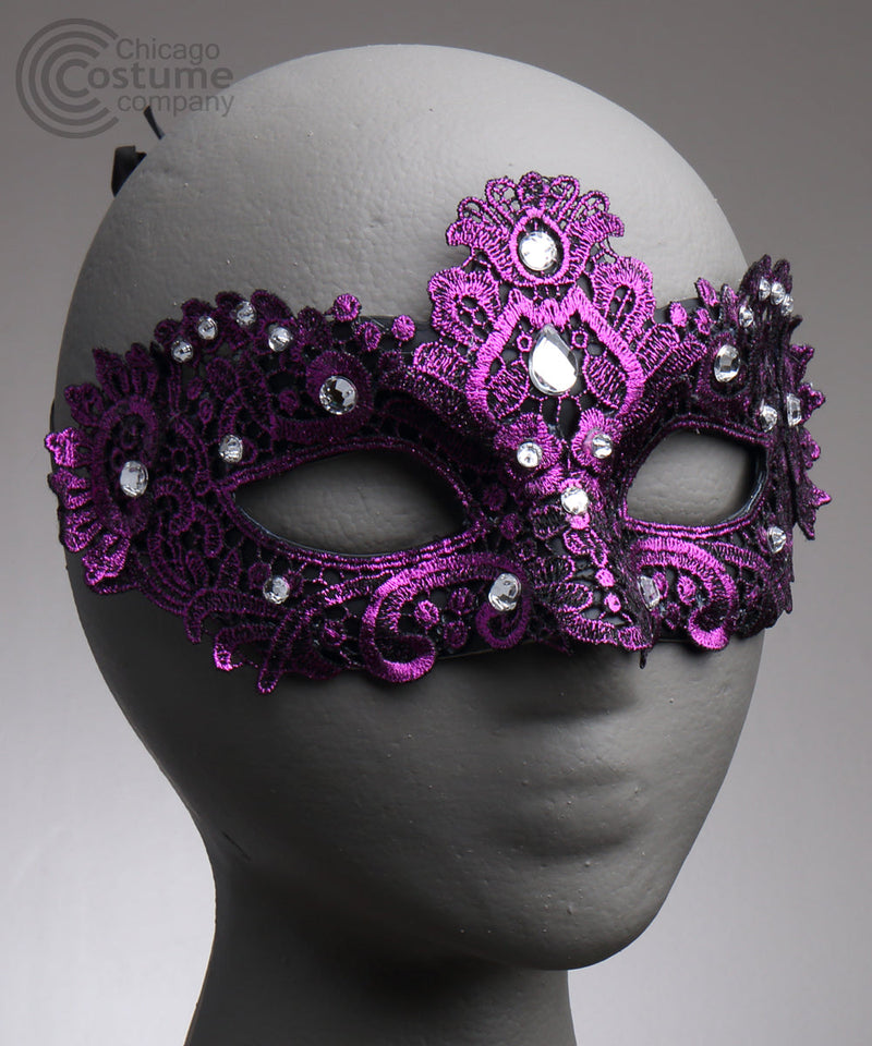 Vennia Fabric Eye Mask Jewels Fuchsia