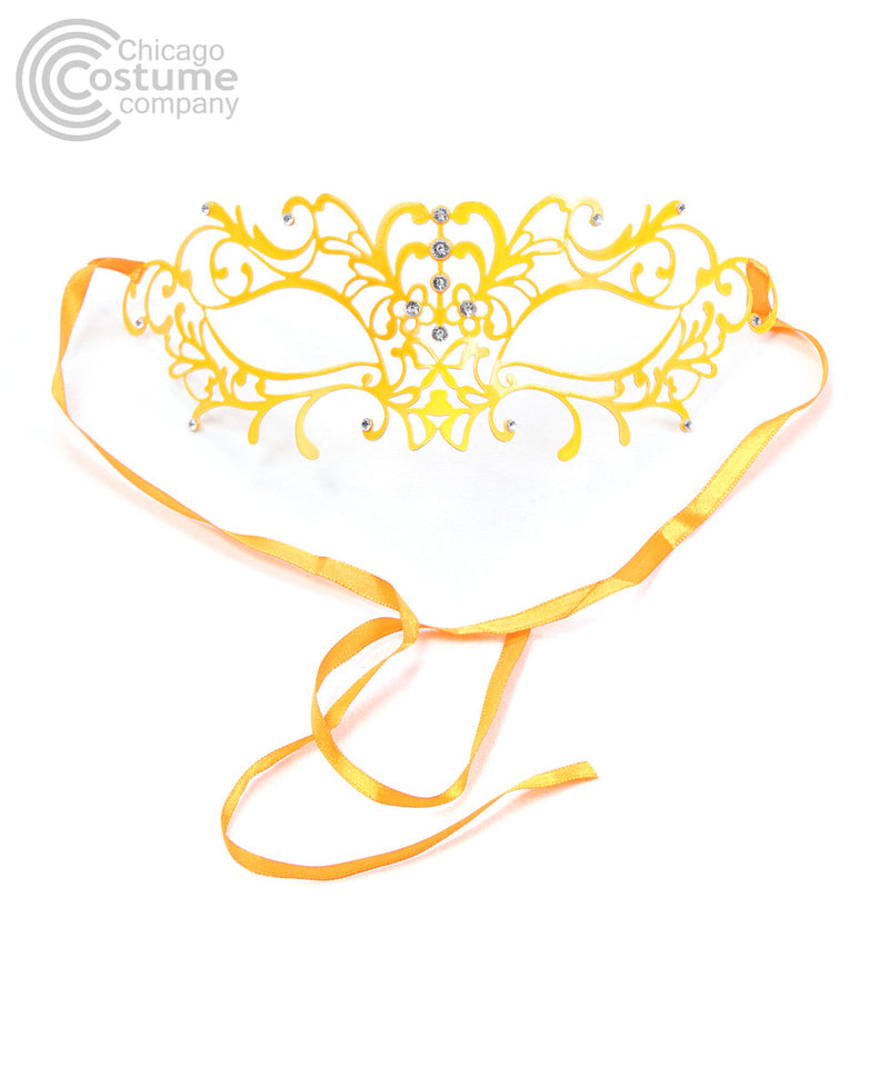 Yvette Metal Eye Mask-Orange