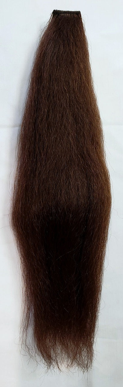 Dark Auburn Human Hair Pigtails (one pair)