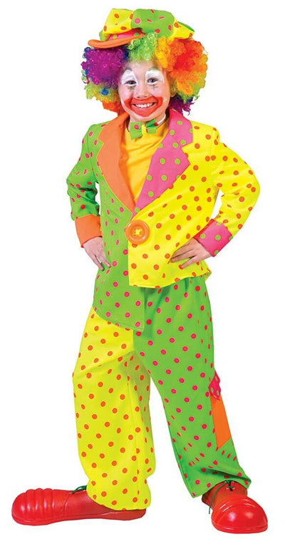 Boy's Pokey Dot Clown Child Costume