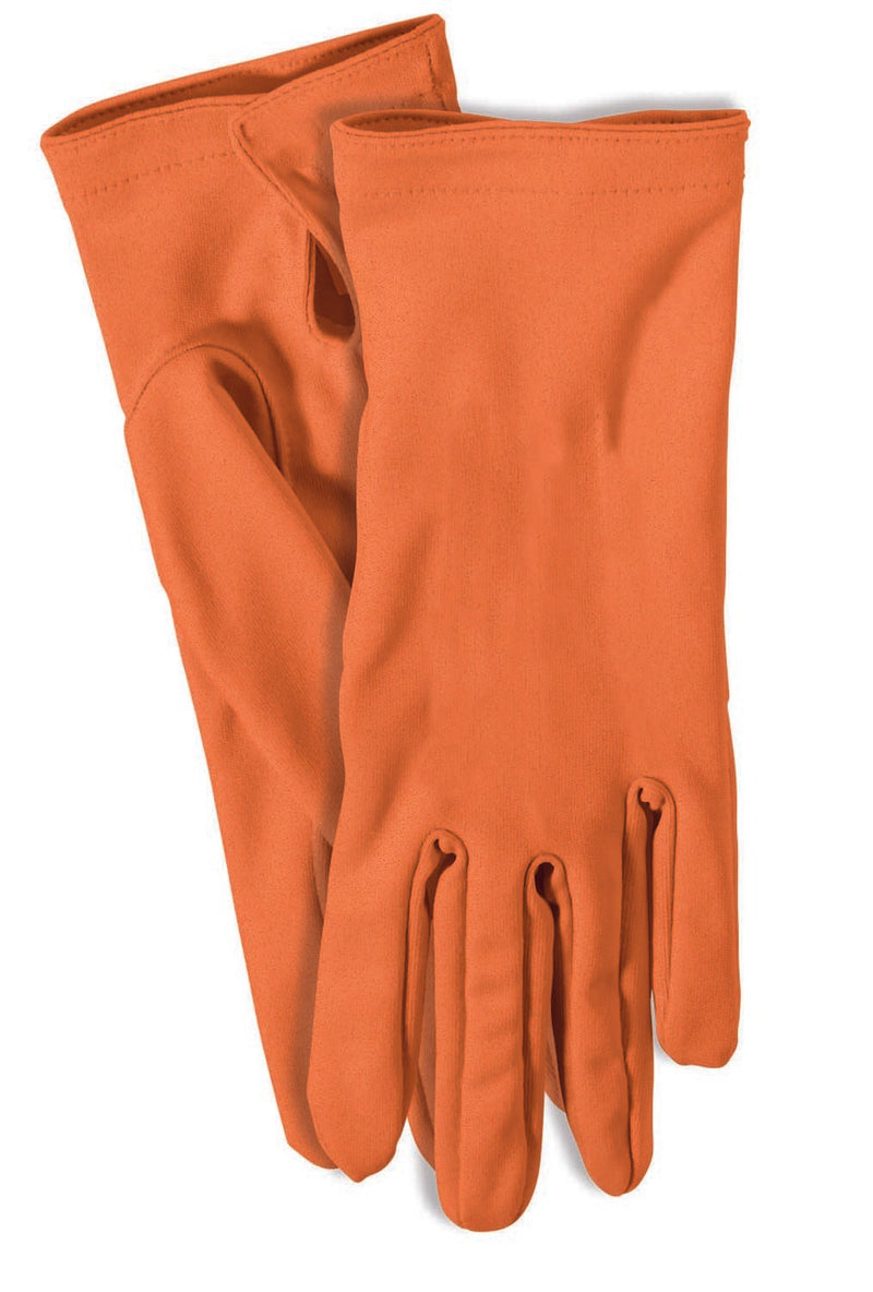 Short Colored Gloves - Orange