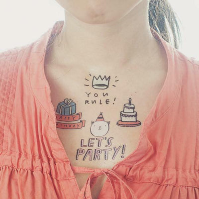 tattly birthday party tattoos